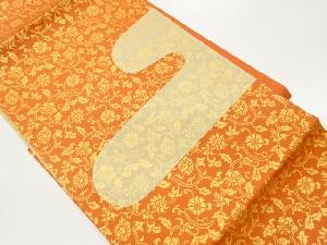 切り嵌め花唐草尽くしにヱ霞模様織出し名古屋帯